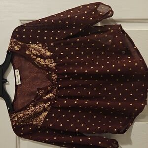 Abercrombie kids boho sheer top